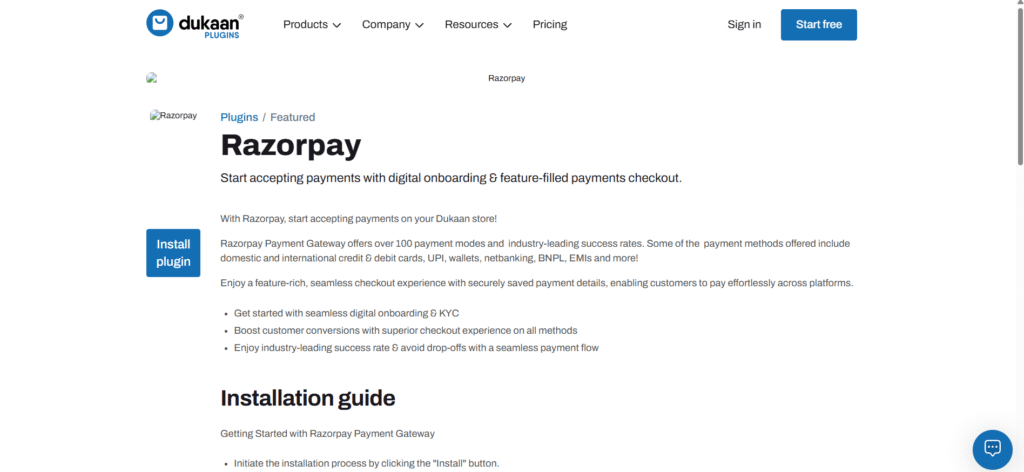 shopify alternatives india: dukaan payments
