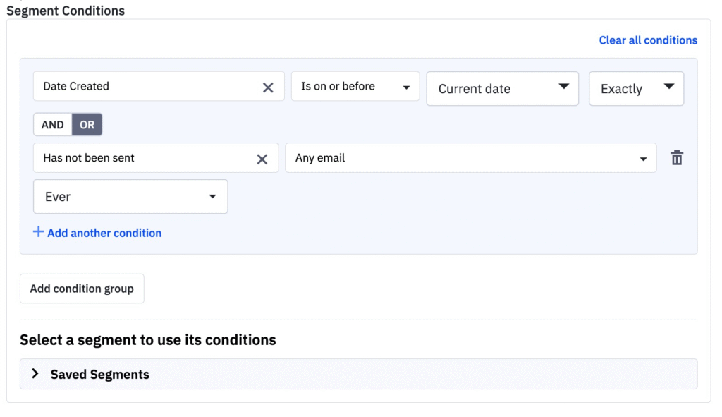 Mailerlite vs ActiveCampaign subscriber segmentation dashboard: ActiveCampaign