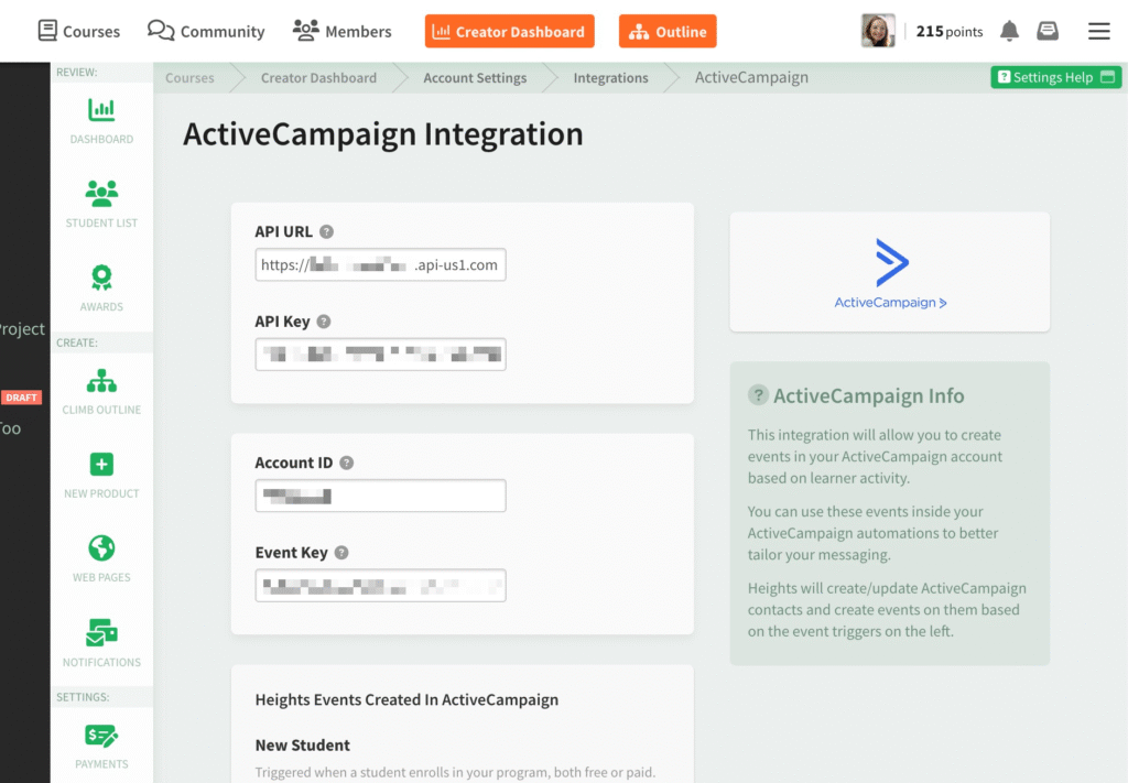 Mailerlite vs ActiveCampaign integration dashboard comparison