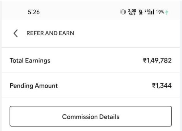 meesho affiliate program: payout snapshot