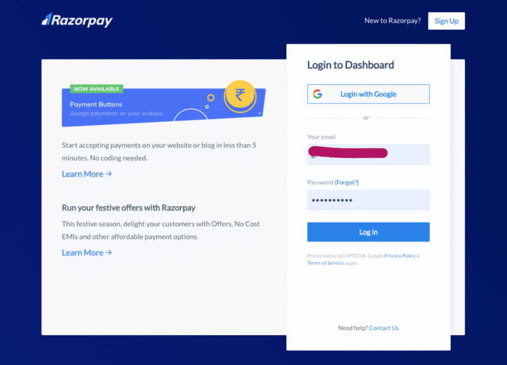 shopify alternatives india: razorpay integration